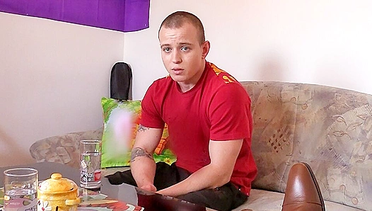 Huge Stud Pays Off Debts with Loads of Cream — Deep Throat Settlement