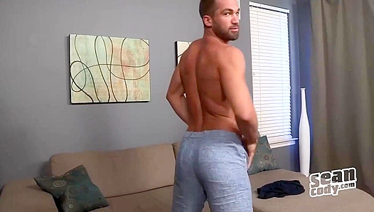Bearded Stud Rhett Pleasures His Massive Hard-On in Sensual Slow Motion – SeanCody
