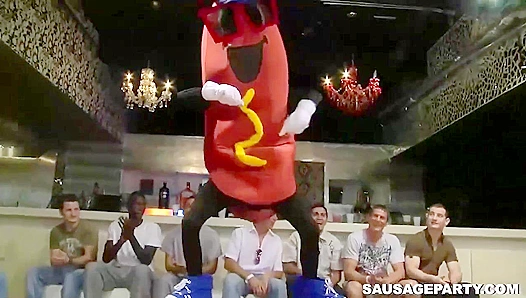 Saucy Strippers Take Turns Sucking Dick in Wild Group Scene – 18+