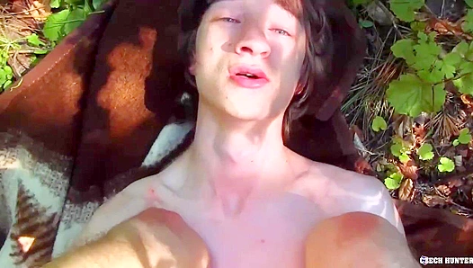Wild Ride in the Woods: Long-Haired Czech Twink Takes Hardcore Action – 18+