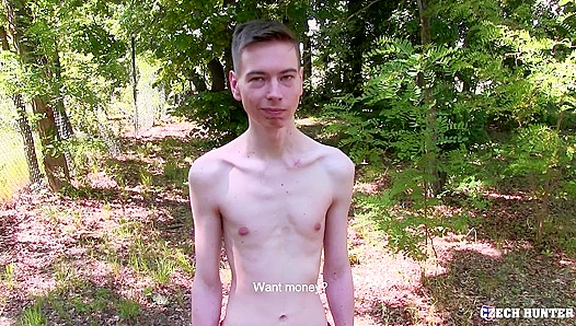 Czech Twink Bent Over in the Woods — Ripped by Hung Local Hunter – Raw Gay Sex