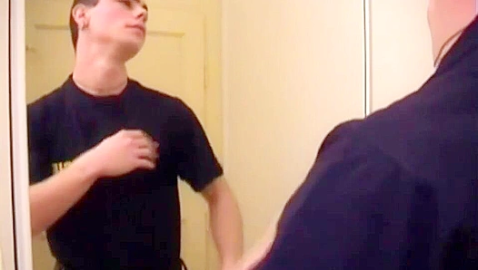 LukasFil Gets Hard Admiring His Nude Reflection – Steamy Mirror Moment – BoyzParty