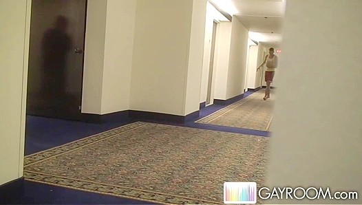 Dildo Play in Luxury Hallway – Steamy Gay Tryst Unfolds – XXX