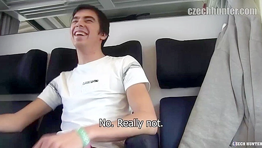 Adorable Czech Cutie Sucks Thick Cock on Crowded Train – Wild Amateur Ride 18+