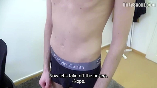 Twinks First Audition Turns Hot as He Moans Loudly – NaughtyAuditions 18+