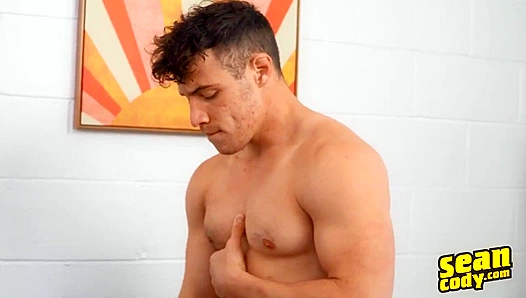 Hot Jock Beats One Out for a Massive Creampie Load – Sean Cody