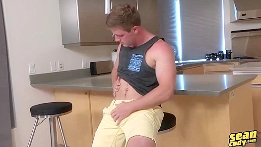 Oil-Slick Ride: Theo Takes His Own Thick Cock Deep – GaySolo 18+