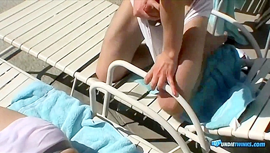 Steamy Encounter: Zack Mike Share Passionate Blowjobs by the Pool — 18+