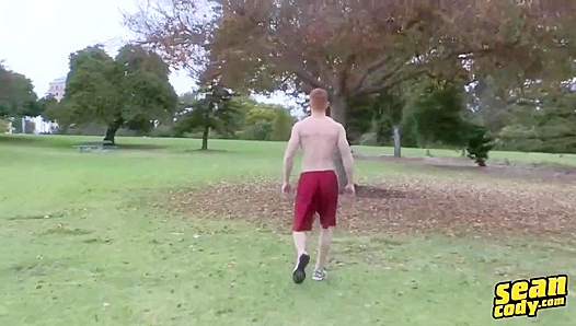 Fiery redhead shey greedily swallows huge cum load from hot stud – sean cody erotic scene