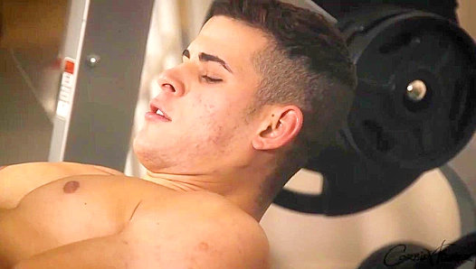 Sweaty Muscle Men Collide: Intense Gym Hookup – CorbinFishers Hottest Scene