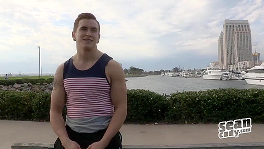 Garrett Jerks Off Facing His Sexy Reflection – Intense Solo Session by SeanCody
