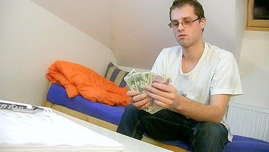 Desperate Nerd Sucks Thick Cock Online to Clear Crushing Debt – DebtDandy