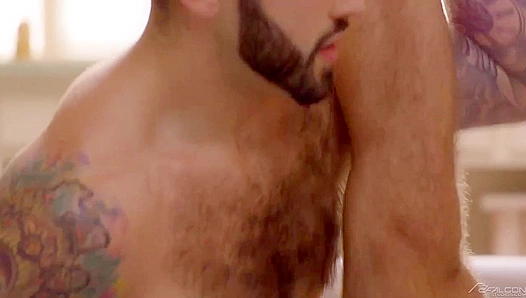 Lucas Leon Drew Valentino Go Hard in Steamy Prone Position Fuck – Hot Gay Porn
