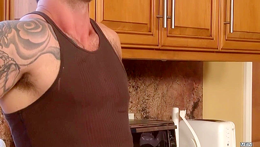 Adam Lets Go, Rides Trents Massive Hard cock Deep – Straight to Gay 18+