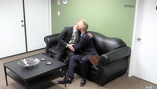 Steamy Office Encounter: Christopher, Jesse Adams Heat Up M M M Sex – GayDesire