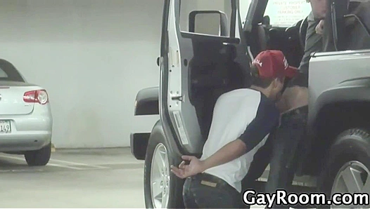 Bryce Star Delivers Steamy In-Car Blowjob — Horny Ride Turns Wild – GayXXX